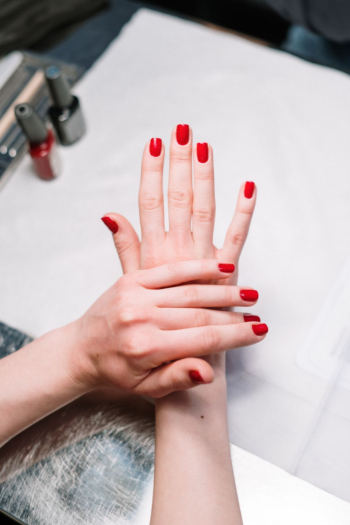 Detailed manicure work at TheNailBox in Roscoe Village