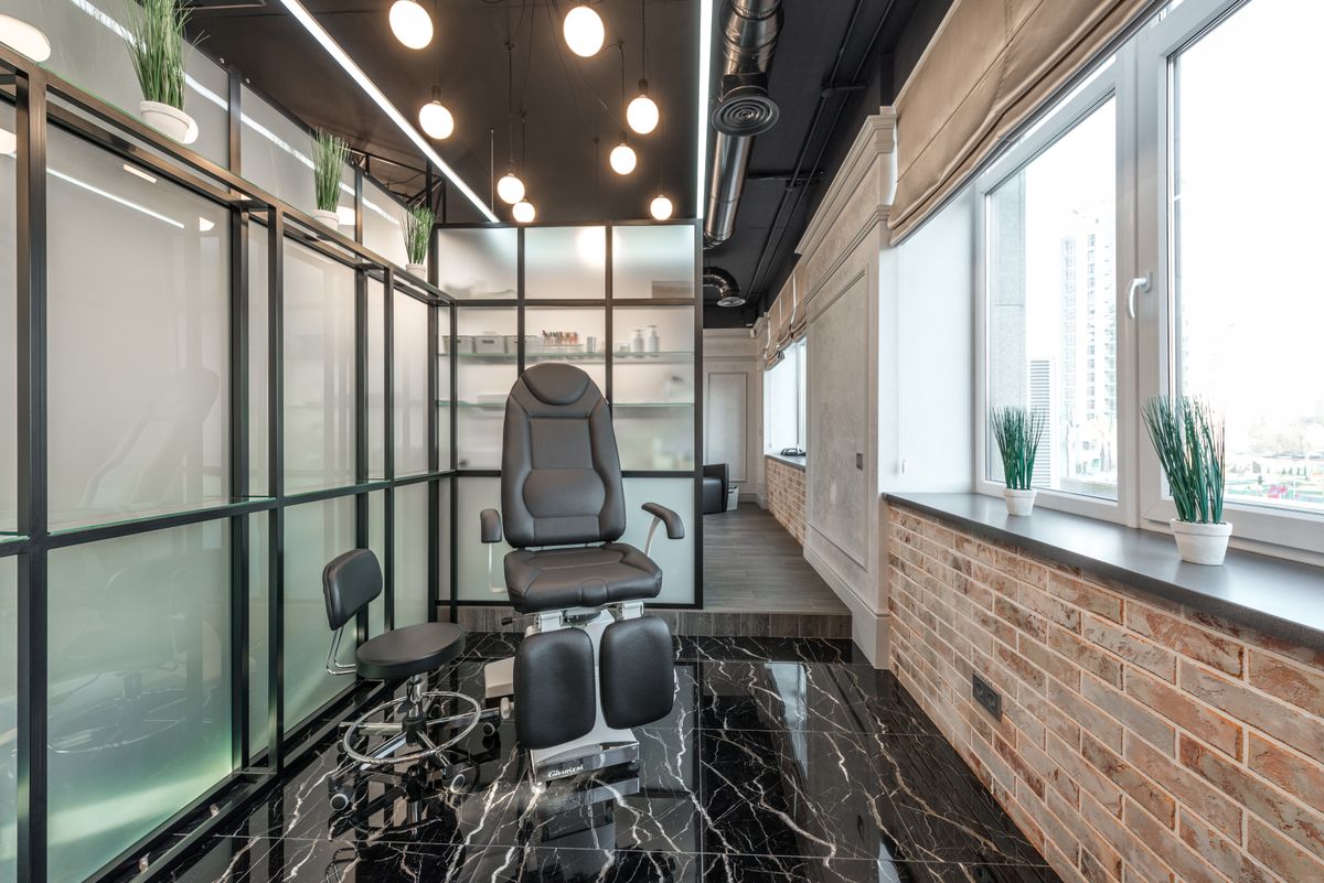 Salon interior at TheNailBox, Chicago